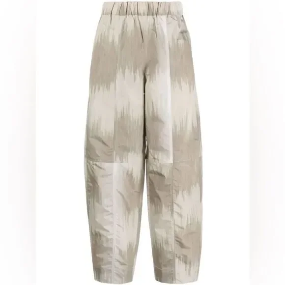 NEW GANNI curved shell barrel leg trousers - Picture 4 of 12